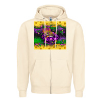 Sandshell mardi gras lips Zipper Hoodie - LillyAllenDesigns