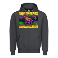 Smoke mardi gras lips Zipper Hoodie - LillyAllenDesigns