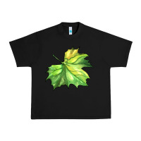 Black green leaf Urban Heavy Tee - BarkalooDesign