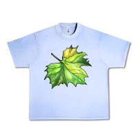 Grape Ice green leaf Urban Heavy Tee - BarkalooDesign