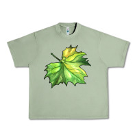 Oil Green green leaf Urban Heavy Tee - BarkalooDesign
