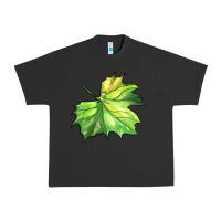 Pigment Black green leaf Urban Heavy Tee - BarkalooDesign