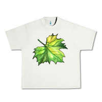 Pistachio green leaf Urban Heavy Tee - BarkalooDesign