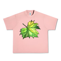 Salmon green leaf Urban Heavy Tee - BarkalooDesign