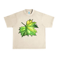 Sandshell green leaf Urban Heavy Tee - BarkalooDesign