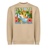 Mushroom find me under the palms Heavyweight Sweatshirt - MaliasSmallBusiness
