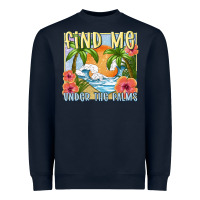 Navy find me under the palms Heavyweight Sweatshirt - MaliasSmallBusiness