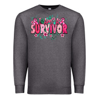 Charcoal Heather i am a survivor Premium Sweatshirt - NancyCooperArtShop