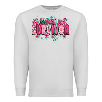 Dove Grey i am a survivor Premium Sweatshirt - NancyCooperArtShop