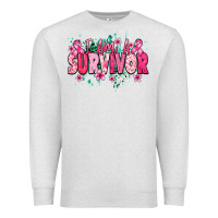 Oatmeal Heather i am a survivor Premium Sweatshirt - NancyCooperArtShop