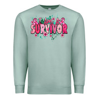 Seafoam i am a survivor Premium Sweatshirt - NancyCooperArtShop