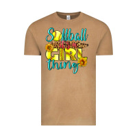 Softball It's A Girl Thing Vintage Tee | Teevron