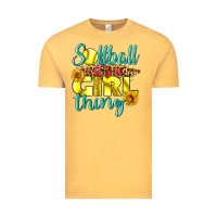 Vintage Mustard softball it's a girl thing Vintage Tee - LillyAllenDesigns