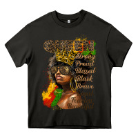 Asphalt afro queen juneteenth Heavy Core Tee - HRA Design Shop