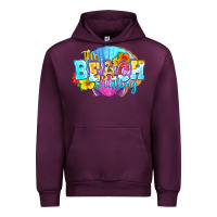 Mauve Wine The beach is calling Urban Hoodie - FaDigitalArtStudio