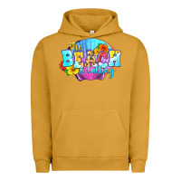 Pigment Peanut Butter The beach is calling Urban Hoodie - FaDigitalArtStudio
