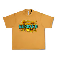 Peanut Butter glitter blessed with sunflowers Urban Heavy Tee - AdoDesignShop