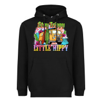 Black stay trippy little hippy Heavyweight Hoodie - NancyCooperArtShop
