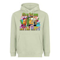 Matcha stay trippy little hippy Heavyweight Hoodie - NancyCooperArtShop