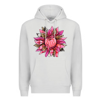 Dove Grey breast cancer sunflower Premium Hoodie - texasbilliewilder