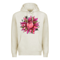 Oatmeal Heather breast cancer sunflower Premium Hoodie - texasbilliewilder