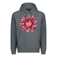 Rock breast cancer sunflower Premium Hoodie - texasbilliewilder
