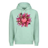Seafoam breast cancer sunflower Premium Hoodie - texasbilliewilder