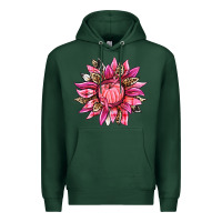 Sports Green breast cancer sunflower Premium Hoodie - texasbilliewilder