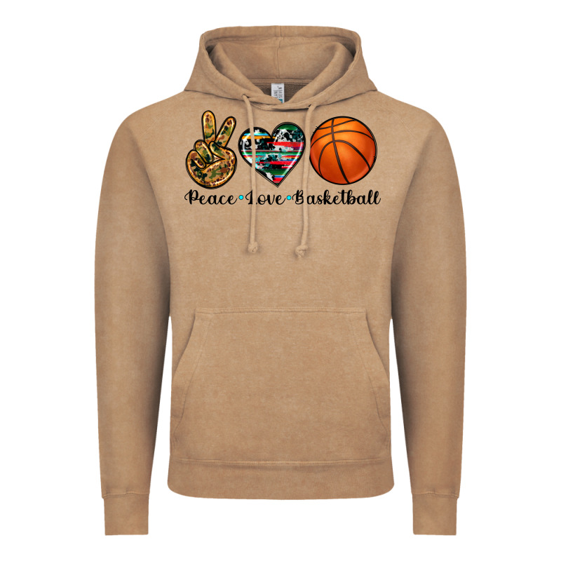 Peace Love Basketball Vintage Hoodie by Artiststas | Teevron