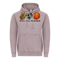 Vintage Zinc peace love basketball Vintage Hoodie - Artiststas