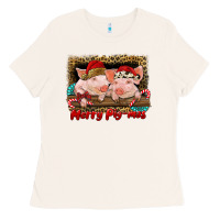 Bone merry pig mas Ladies Tee - RanaPortraitStore