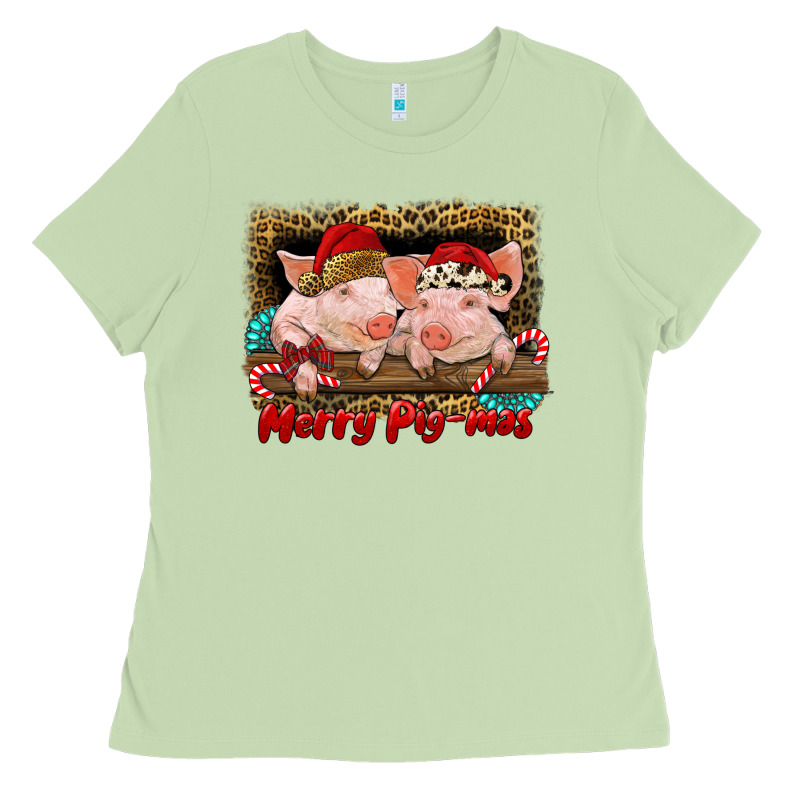 Merry Pig Mas Ladies Tee by RanaPortraitStore | Teevron