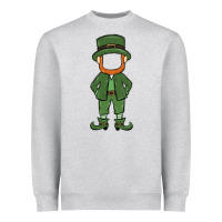 Heather Grey leprechaun boy faceless Heavyweight Sweatshirt - MaliasSmallBusiness