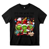 Black it's fine we're fine everythıng is fine! Heavy Core Tee - FaDigitalArtStudio