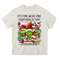 Cream it's fine we're fine everythıng is fine! Heavy Core Tee - FaDigitalArtStudio