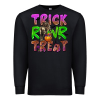 Black Trick Rawr Treat Premium Sweatshirt - texasbilliewilder