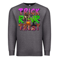 Charcoal Heather Trick Rawr Treat Premium Sweatshirt - texasbilliewilder