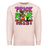 Pale Pink Trick Rawr Treat Premium Sweatshirt - texasbilliewilder