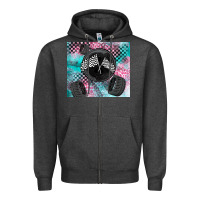 Charcoal Heather racing Zipper Hoodie - LillyAllenDesigns