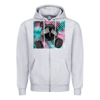 Heather Grey racing Zipper Hoodie - LillyAllenDesigns