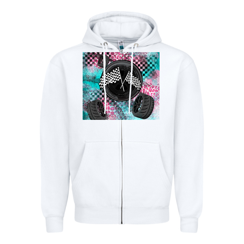Racing Zipper Hoodie by LillyAllenDesigns | Teevron