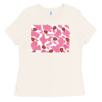 Bone distressed strawberry milkshake cowhide Ladies Tee - RanaPortraitStore