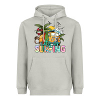 Moon Dust Let's go surfing Heavyweight Hoodie - NancyCooperArtShop