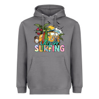 Storm Let's go surfing Heavyweight Hoodie - NancyCooperArtShop