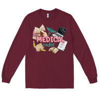Burgundy medical codler Long Sleeve Tee - MaliasSmallBusiness