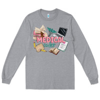 Heather Grey medical codler Long Sleeve Tee - MaliasSmallBusiness