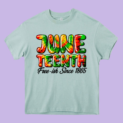 Juneteenth Free Ish Since 1865 Heavy Core Tee Designed By Hra Design Shop