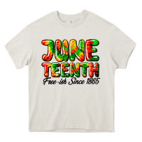 Cream juneteenth free ish since 1865 Heavy Core Tee - HRA Design Shop