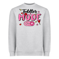 Heather Grey toddler mode on Heavyweight Sweatshirt - MaliasSmallBusiness