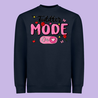 Toddler Mode On Heavyweight Sweatshirt Designed By Maliassmallbusiness